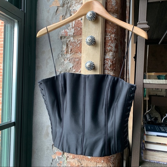 Closet Closes 11/1/22 RARE Vintage Carmen Marc Valvo Silk Corset - Picture 8 of 16